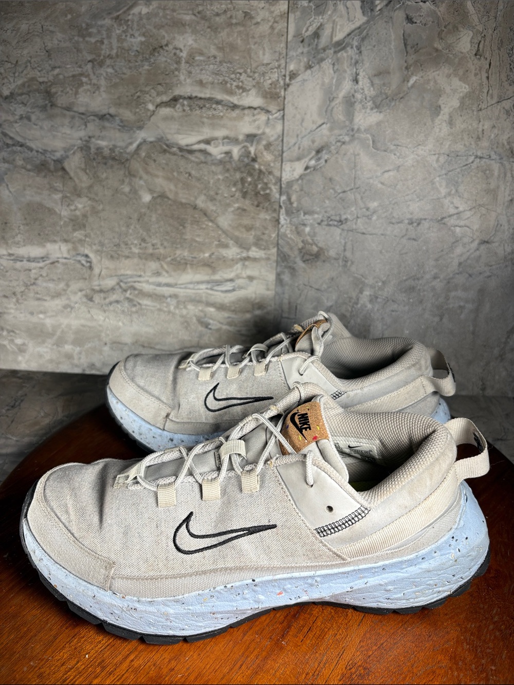 Nike Crater Remixa Men’s Size 8.5 Beige/Gray Athletic Shoes